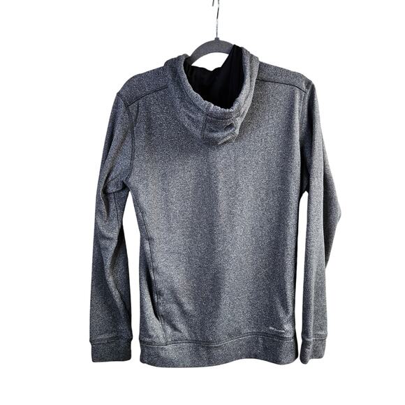 🦃 ADIDAS Ultimate Hoodie Size Medium Cozy Fleece Lined Gray Casual Winter - Picture 2 of 7